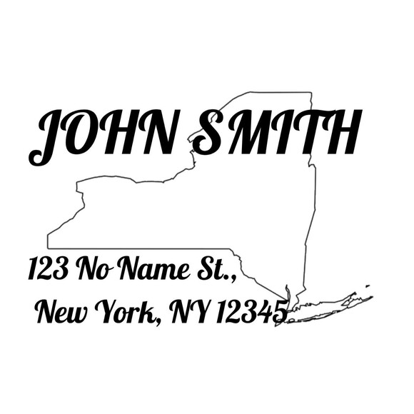 Return Address Label Stickers, 2x2 Inches, 25 Count, State Outlined Background - Picture 1 of 4